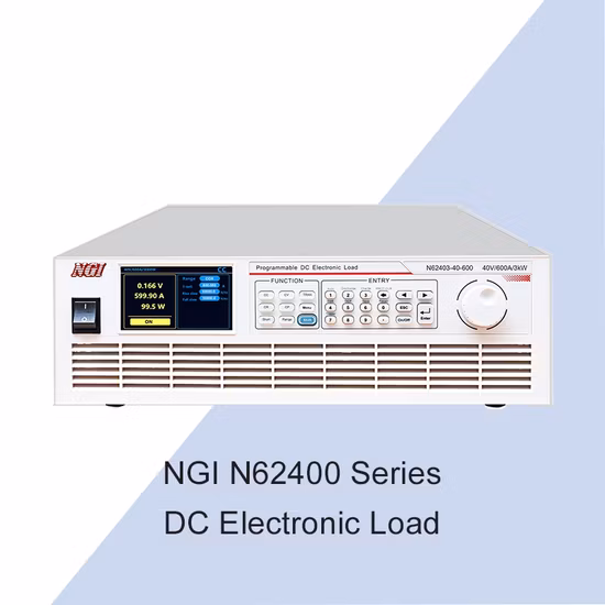 NGI N62400 Low Voltage High Current DC Electronic Load for 1kW 2kW 3kW 4kW 5kW 6kW Fuel Cell Test