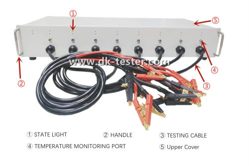 8-Channel AGM Gel VRLA 6V/8V/12V/16V/18V/24V Storage Battery Temperature Monitoring Auto Cycle Charger Discharger