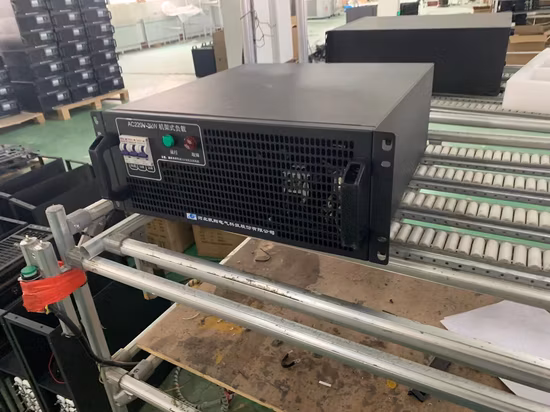 Установленный в стойке банк нагрузки 3 кВт, 4 кВт, 5 кВт, 6 кВт, 7 кВт, 8 кВт для тестирования центра обработки данных